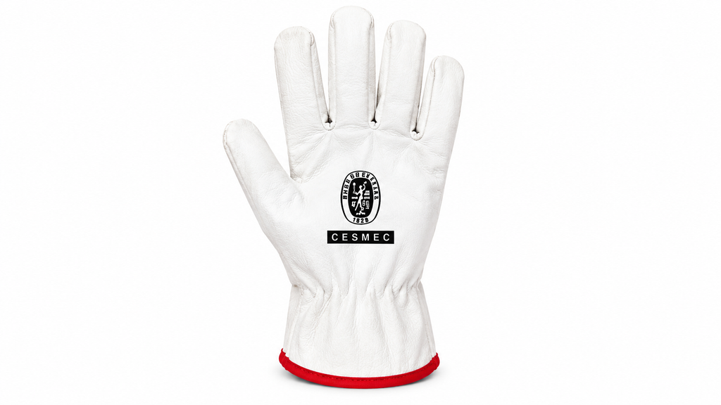 Pack 12 pares Guantes de Cabritilla Cuero Buffalo para Trabajo Alta Resistencia