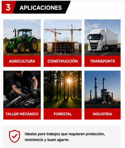 Pack 12 pares Guantes de Cabritilla Cuero Buffalo para Trabajo Alta Resistencia